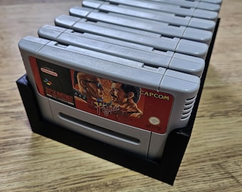 SNES Storage Rack Display Holder Box Super Nintendo Game Storage Wall Mounted Tray