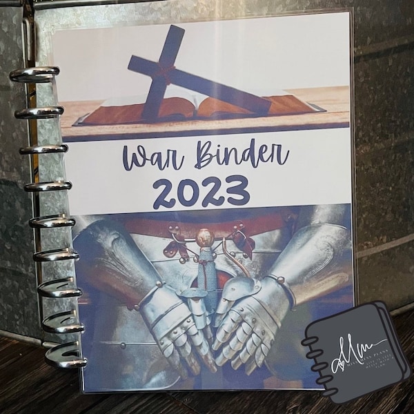 2023 War Binder/ Faith Planner Printable *Digital Download* Fits Happy Planner Classic Sized Disc bound planners and Letter Sized