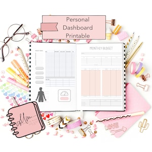 Personal Dashboard Style Planner Printable **Digital Download