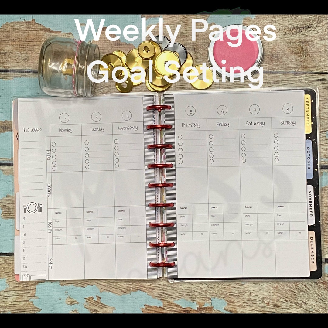 Goal Setting Full Planner Printable digital Download - Etsy