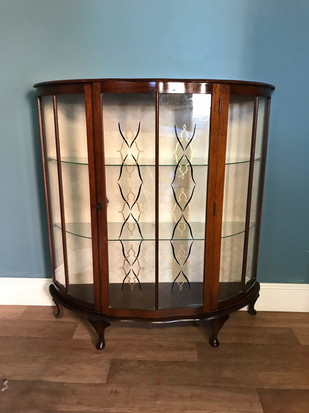 Vintage Glass Display With Key Cocktail Etsy UK