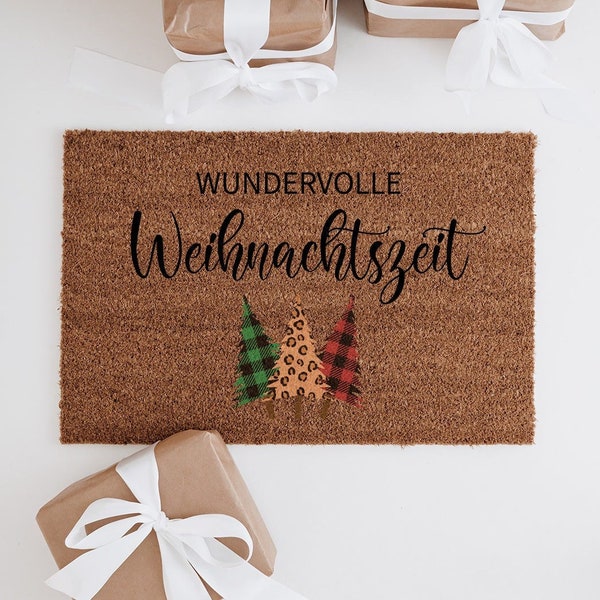 Fußmatte Weihnachten, Weihnachten Fussmatte, Türmatte, Fußmatte personalisiert, Weihnachten Deko, Weihnachtsgeschenk Oma