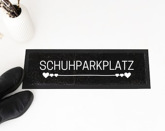 Fußmatte, Schuhparkplatz, Geschenk zum Einzug, Schuhmatte, Schmutzfangmatte, Fussmatte schmal, Türmatte