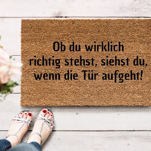 Fußmatte Lustig, Fußmatte Spruch, Türmatte Spruch, Fußmatte Kokos, Einzugsgeschenk, Wohnung Geschenk, Türmatte