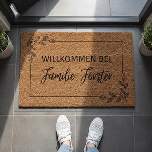 Einzugsgeschenk, Fußmatte personalisiert, Personalisierte Fußmatte, Türmatte, Hochzeitsgeschenk, Einweihungsgeschenk Wohnung, Richtfest