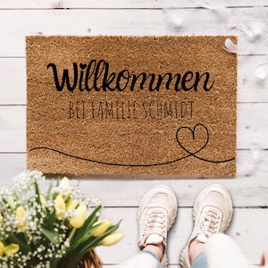 Doormat names, housewarming gift family, coconut doormat, door rug, housewarming gift, doormat