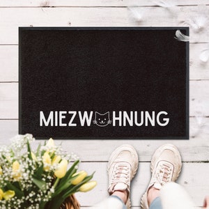 Cat doormat, kitty apartment, cat doormat, doormat with cat motif, kitty house doormat, doormat cats