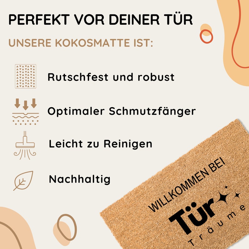 Einzugsgeschenk, Fußmatten, Fußmatte personalisiert, Einzugsgeschenk Haus, Einweihungsgeschenk, Hochzeitsgeschenk, Türmatte Bild 4