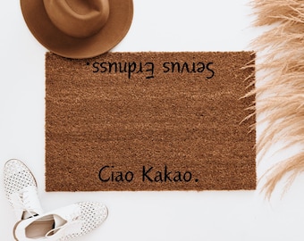 Funny doormat, doormat saying, doormat saying, coconut doormat, housewarming gift, Ciao cocoa, men's gifts