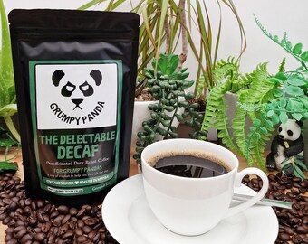 Delectable Decaf: Mountain Water Processed Speciality Coffee - Cupping Score 85 - Beans & Ground - Freshly Roasted For Grumpy Pandas!