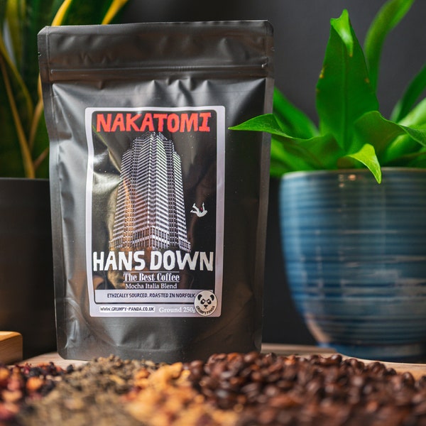 Nakatomi - Hans Down The Best Coffee! - Mocha Italia Blend - Freshly Roasted in Norfolk - Die Hard Coffee For Grumpy Pandas!