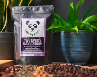 The Every Day Grump - Brazilian Single Origin Speciality Coffee with Cupping Score 81.2 - Full-bodied and Flavourful for Grumpy Pandas.