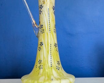 Bohemian Spatter Glass Jug by Frank Welz
