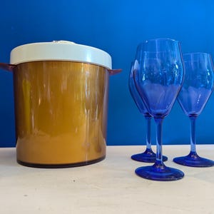 Vintage Insulex Orange Ice Bucket