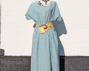 Anthropologie Maeve Striped Midi Sun Dress 0/ XS - Etsy