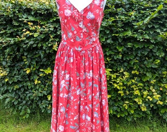 ⑥ LAURA ASHLEY レッド ダブルブレストコート サイズ10 ⑥ LAURA ASHLEY レッド ダブルブレストコート サイズ10 Laura Ashley