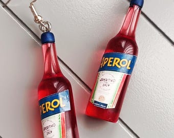 Aperol Spritz Earrings. Aperitivo earrings. Made in Italy.
