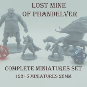 D&D Lost Mines of Phandelver Complete Miniatures Set 28 mm (123+5 Miniatures)
