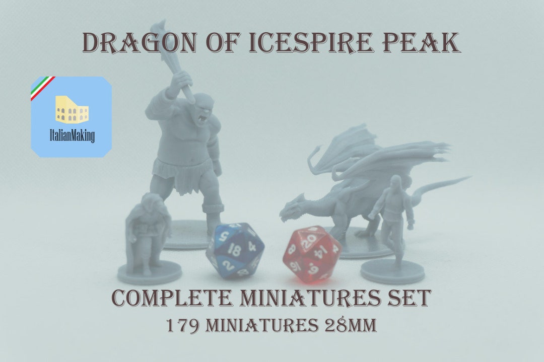 D&D Dragon of Icespire Peak Complete Miniatures Set 28 Mm (179 ...