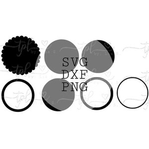 circular svg/dxf/png shaker pendant cutting file