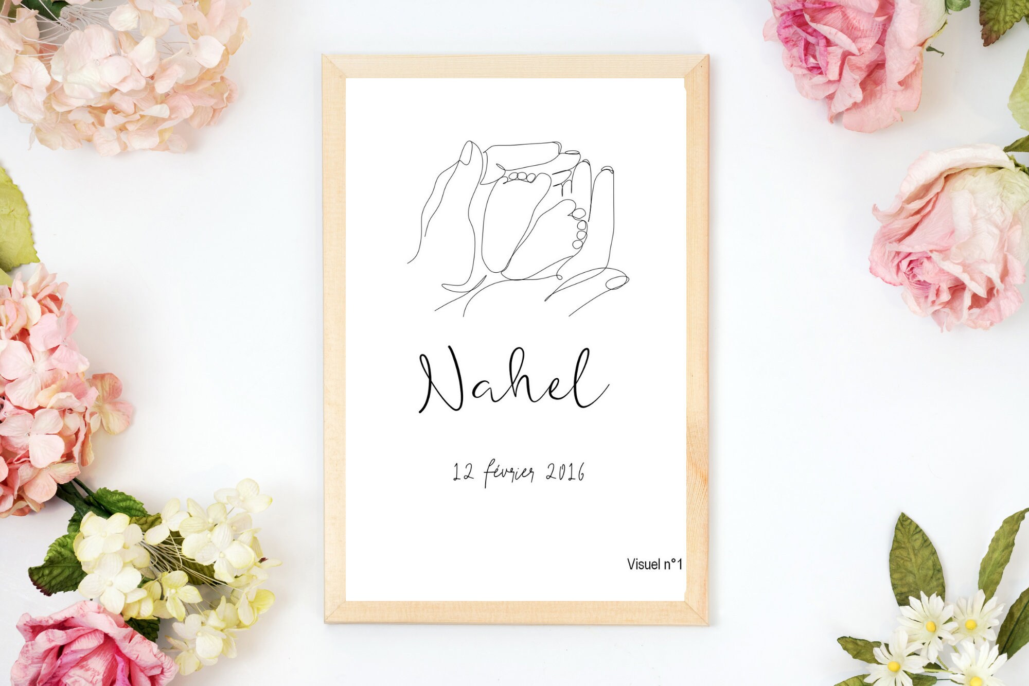 Affiche Naissance Minimaliste