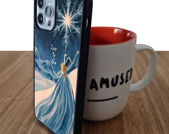 Frozen Princess Elsa Disney Let it Go Stilvolle Snapback Rubber Handyhülle für iPhone & Samsung - Geschenk
