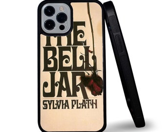 The Bell Jar Dead Rose Book Cover Élégant Snapback Rubber Phone Cover pour iPhone et Samsung - Cadeau