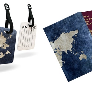 The Blue Marble Of Solar System Planet Earth travel essential passport holder cover and luggage tag