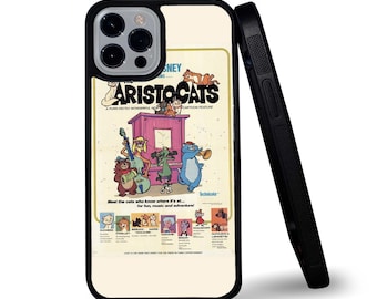 The AristoCats Walt Disney Animation Adventures Housse de téléphone en caoutchouc Snapback élégante pour iPhone et - Cadeau