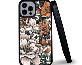 Frühling Herbst Herbst Blumen Dope Snapback Rubber Handyhülle für iPhone & Samsung - Geschenk