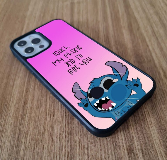 Touch My Phone And I'll Bite You Stitch Papier Peint Élégant Snapback En  Caoutchouc De Téléphone Pour iPhone Et Samsung Cadeau -  Canada