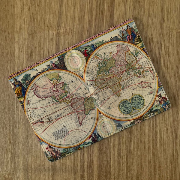 Classic World Map Compass Voyage Around the World Travel essential passport holder cover and luggage tag