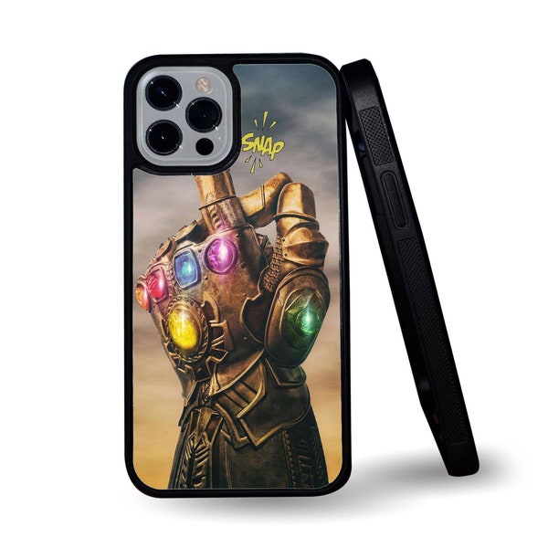The Infinity Gauntlet Snap Stylish Snapback Rubber Phone Cover for iPhone & - Gift