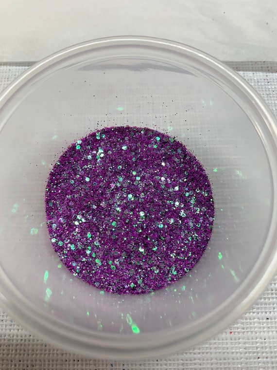 Purple Star Glitter Shapes 1.5 Oz. by Weight in a Shaker 