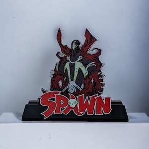 Spawn Comic Book Stand Wall mountable -LED friendly - fits CGC CBCS and Raw books