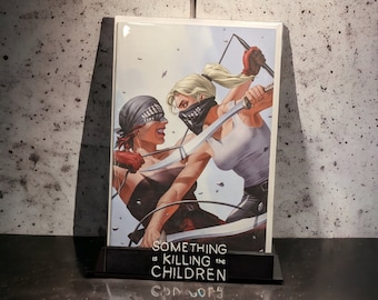 Something is Killing the Children Comic Book Stand fits graded CGC CBCS-Wall Mounted-Desktop LED- Kickstands and more available in any color