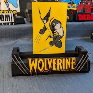 Wolverine Comic Book Stand fits Graded CGC CBCS also Wall Mountable and LED Ready