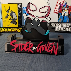 Spider Gwen Comic Book Stands - Wall Mount Only - Fits CGC, CBCS