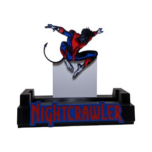 Nightcrawler Comic Book Stand fits graded CGC CBCS-Wall Mounted-Desktop LED- Kickstands and more available in any color