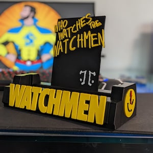 Watchmen Comic book stand LED ready, fits Graded CGC, CBCS and more