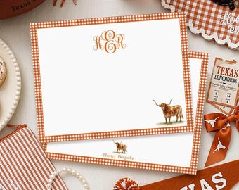 Officially Licensed University of Texas Stationery | UT Longhorns Thank You Cards