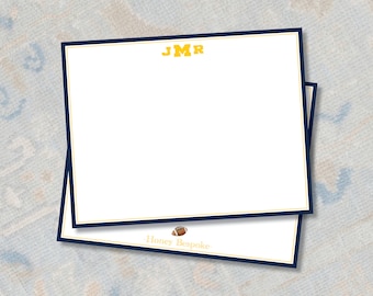 Personalized Michigan Stationery/ Michigan Gift Ideas / Michigan Graduation Gift / Thank You Notes / Stationery / University of Michigan