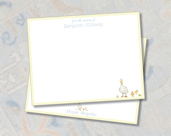 Personalized Nursery Baby Boy Stationery / Duck Stationery Set / From the Nursery Of / Personalized Stationary / Notecards / Preppy Baby Boy