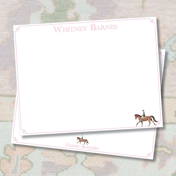 Personalized Equestrian Stationery / Equestrian Gifts / Horse Back Riding / Thank You Cards / Preppy Stationery / Thank you Notes