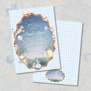 Nursery Rhyme Baby Shower Invitation | Storybook Shower Invite | Preppy 画像 2