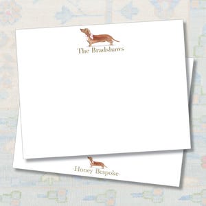 Personalized Dachshund Stationery / Custom Dachshund Lover Notecards / Wiener Dog Stationery / Dachshund Gift / Gifts for Dachshund Lover