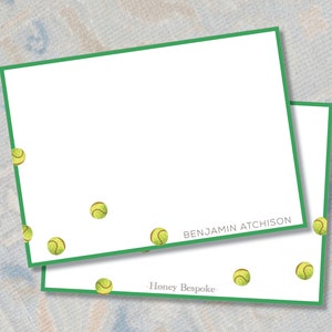 Personalized Tennis Stationery / Tennis Player Gifts / Tennis Notecards / Tennis Thank You Cards / Preppy Stationery / Thank you Notes
