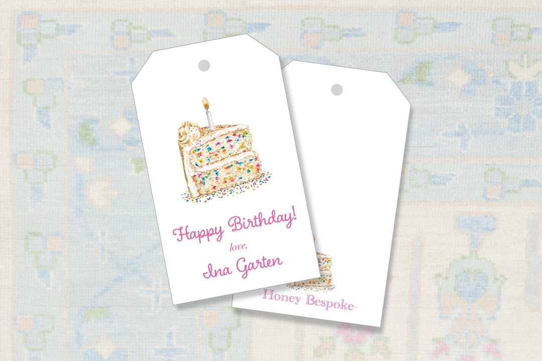 Children's Birthday Gift Tag / Party Gift Tags / Toddler Gift Bag Tags