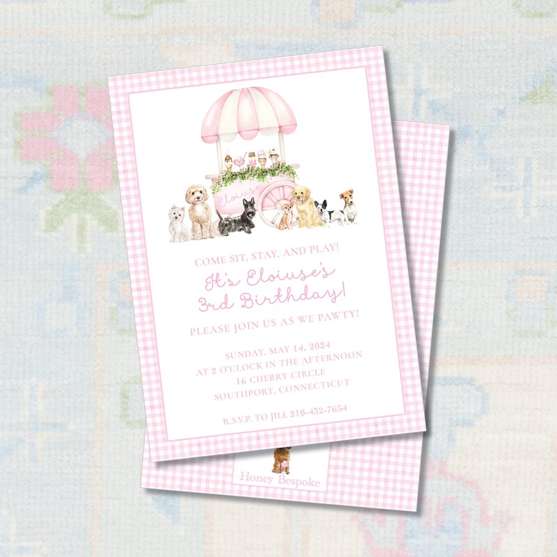 Dog Party Invitation - Etsy