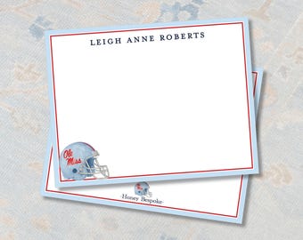 Personalized Ole Miss Stationery | Rebels Custom Notecards Officially Licensed